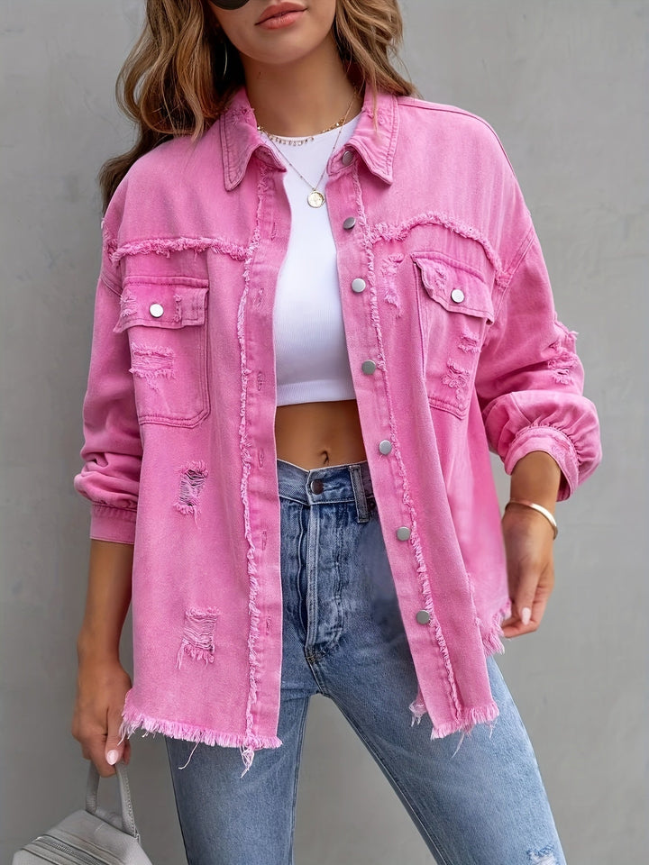 RIPPED DENIM JACKET