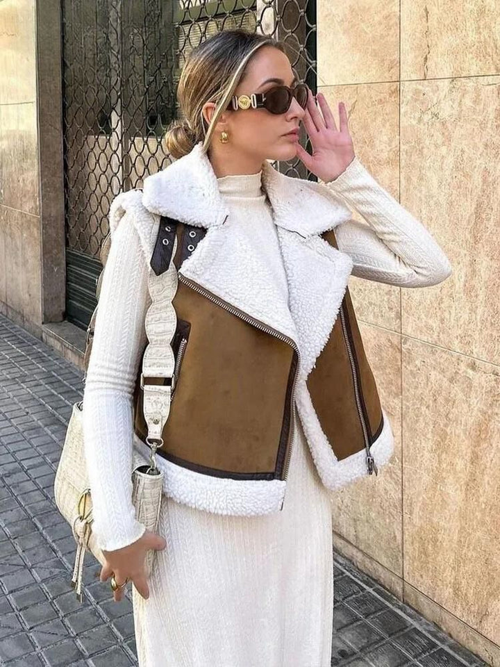 CosyChic: Urban Winter Sleeveless Jacket