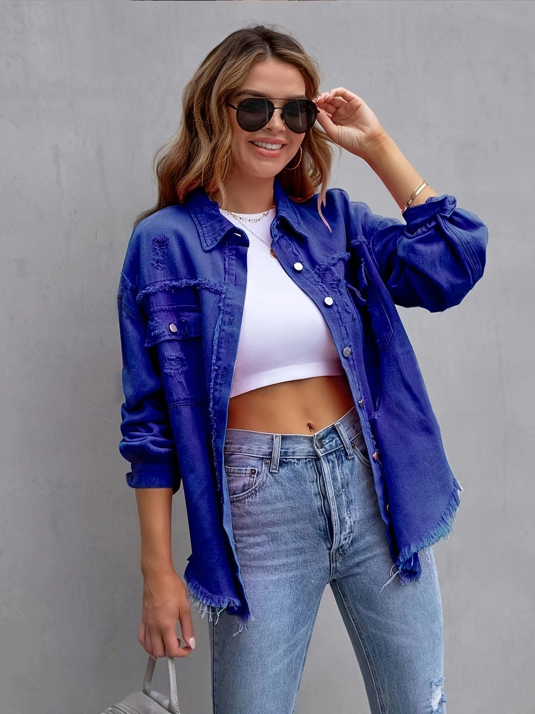 RIPPED DENIM JACKET