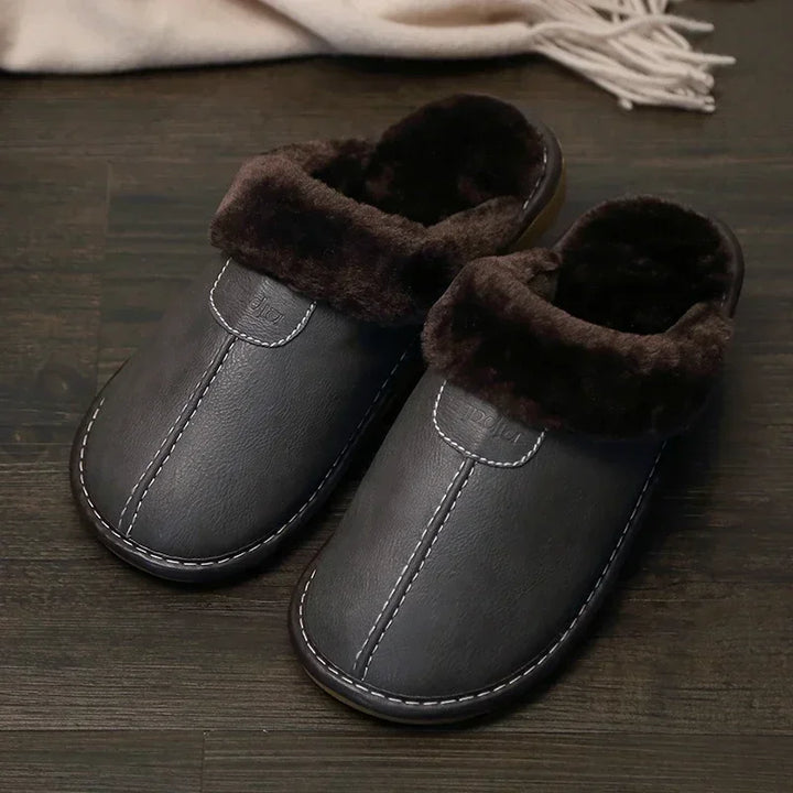 Arctic CozyPlus - Winter Leather Slippers