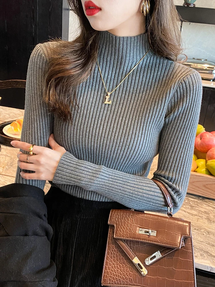 AuraKnit Ribbed Turtleneck