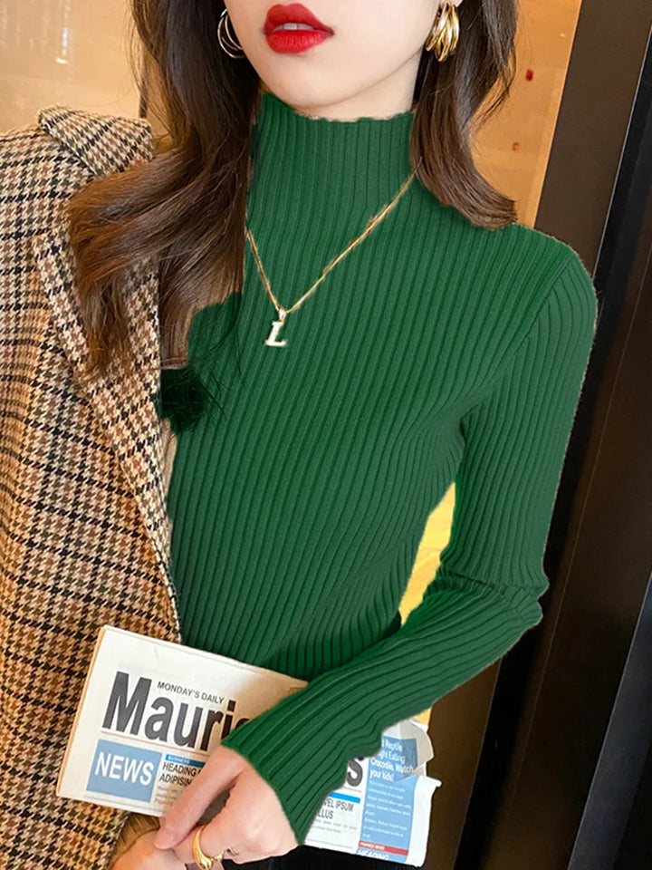 AuraKnit Ribbed Turtleneck