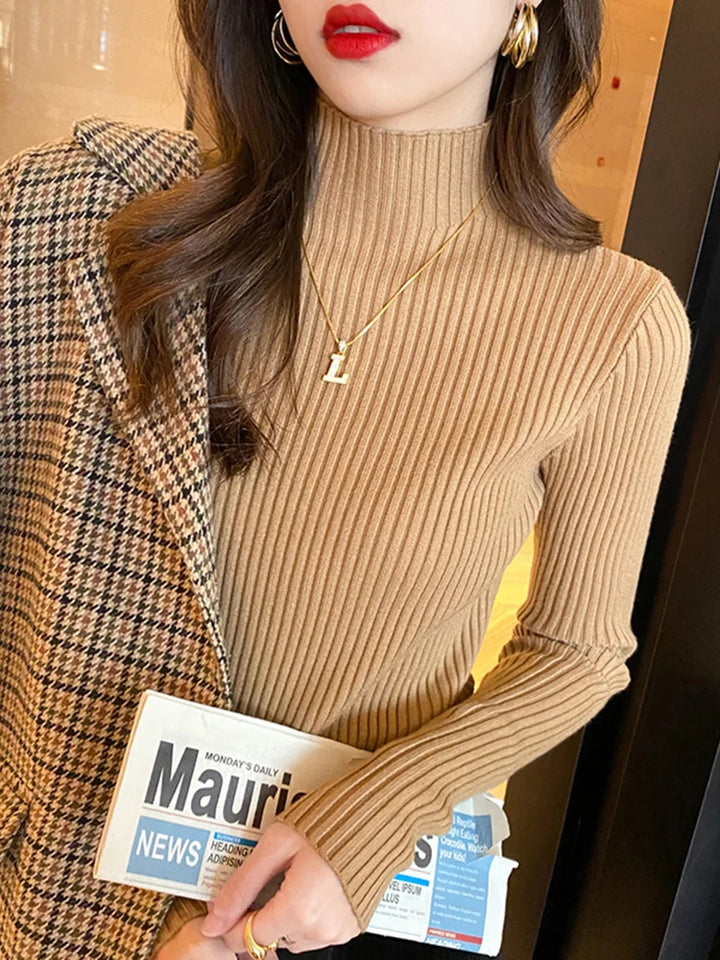 AuraKnit Ribbed Turtleneck