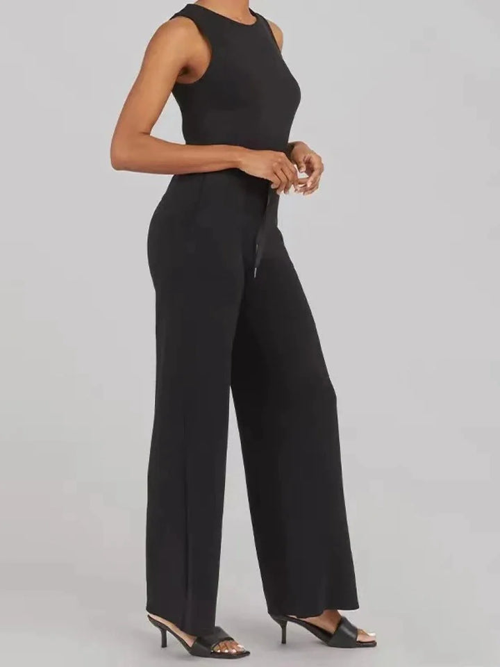 SLEEVELESS COTTON JUMPSUIT