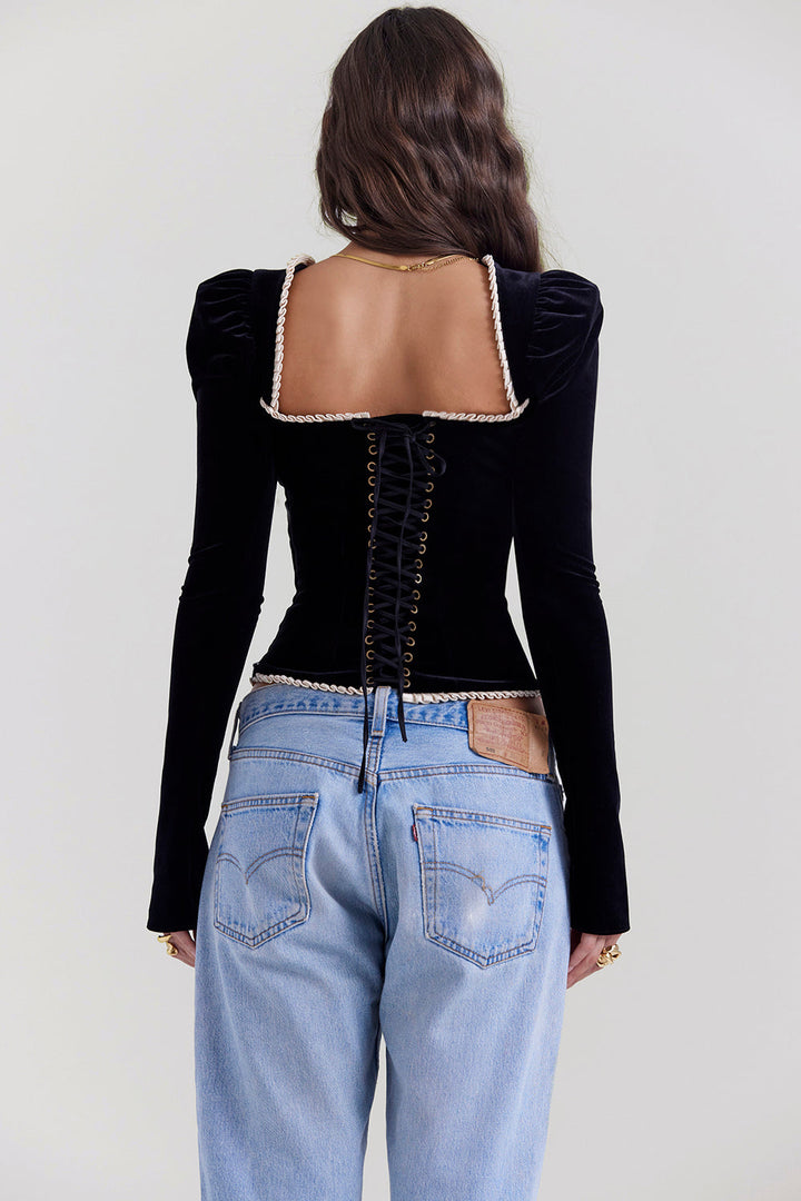 AURÉLIE™️ VELVET ELEGANT TOP